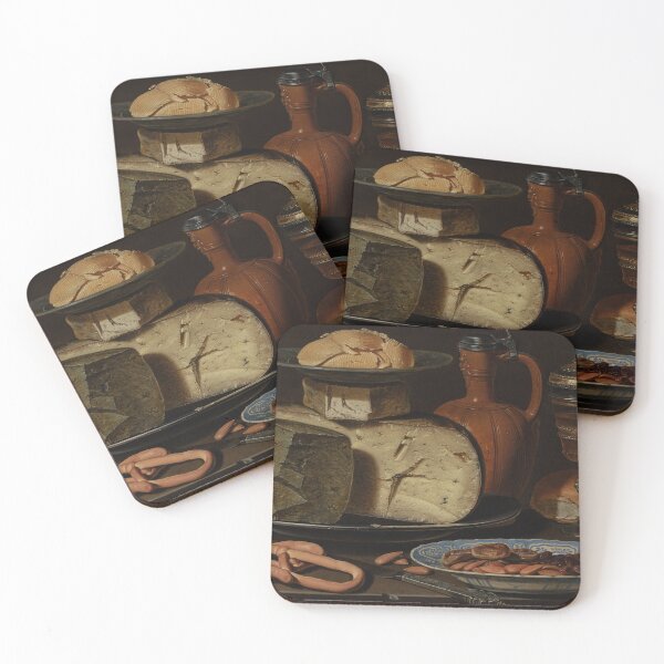 Item preview, Still Life with Cheeses, Almonds and Pretzels by Clara Peeters designed and sold by obsidianlily.