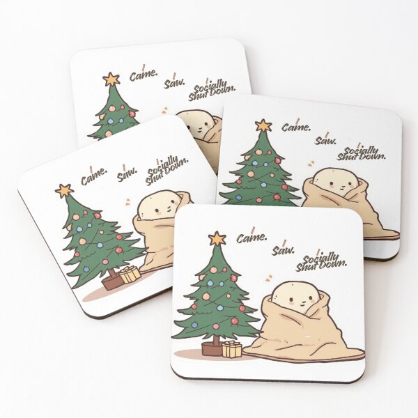Item preview, I Came. I Saw. I Socially Shut Down – Holiday Introvert Humor, Male Character designed and sold by PIXelayDesigns.