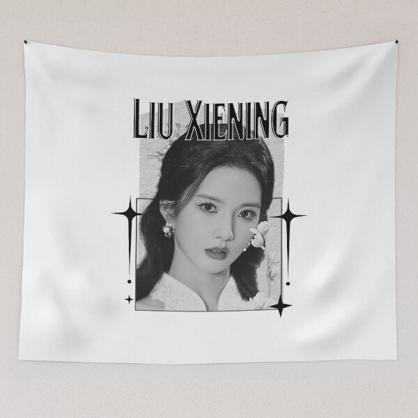 Item preview, Liu Xiening (刘些宁) Chinese Actress Art Chinese Celebrity IllustrationScrapbook Collage Cozy Y2K Vintage Design designed and sold by HELL0WBELLO.