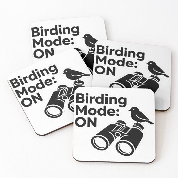 Item preview, Birding Mode ON Minimal Binoculars Icon – Birdwatching Sticker & T-Shirt designed and sold by NatureNookTees.