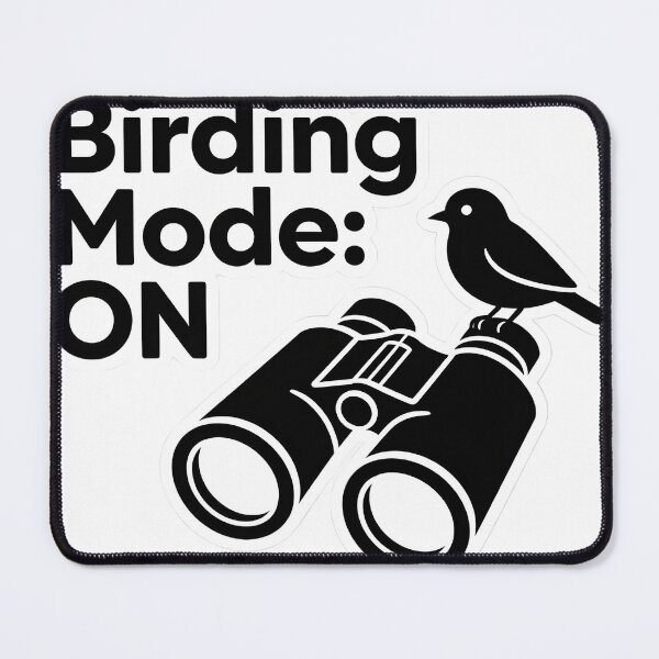 Item preview, Birding Mode ON Minimal Binoculars Icon – Birdwatching Sticker & T-Shirt designed and sold by NatureNookTees.