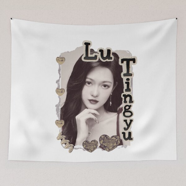 Item preview, Lu Tingyu (陆婷雨) Chinese Actress Art Chinese Celebrity Illustration Scrapbook Collage Cozy Y2K Vintage Design designed and sold by HELL0WBELLO.