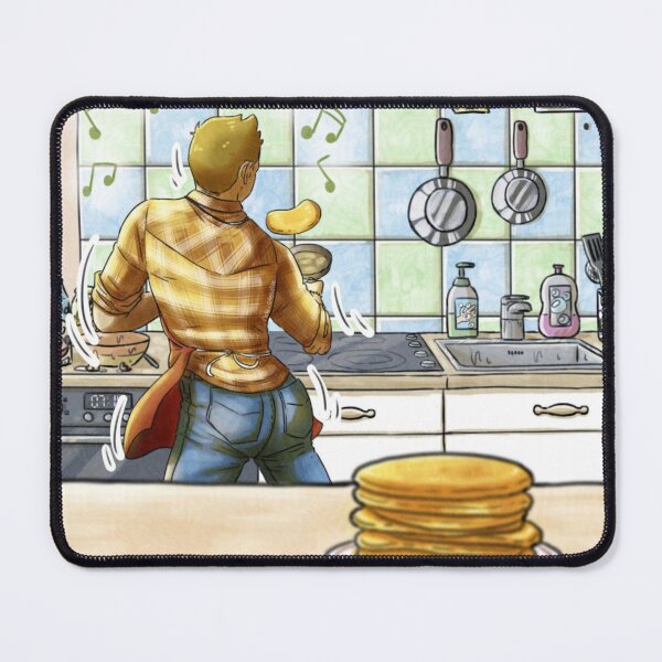 Item preview, Dean cooking pancakes designed and sold by Melle-OtterWise.