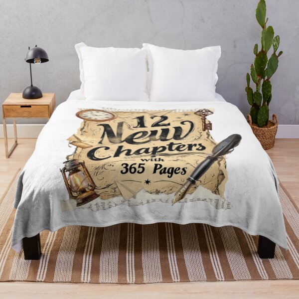 Item preview, Vintage 12 New Chapters with 365 Pages | New Year Quotes designed and sold by crizzysketch.