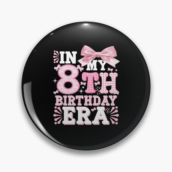 Item preview, Kids In My 8th Birthday Era Girl 8 Year Old Coquette Bow  designed and sold by MythWoot.