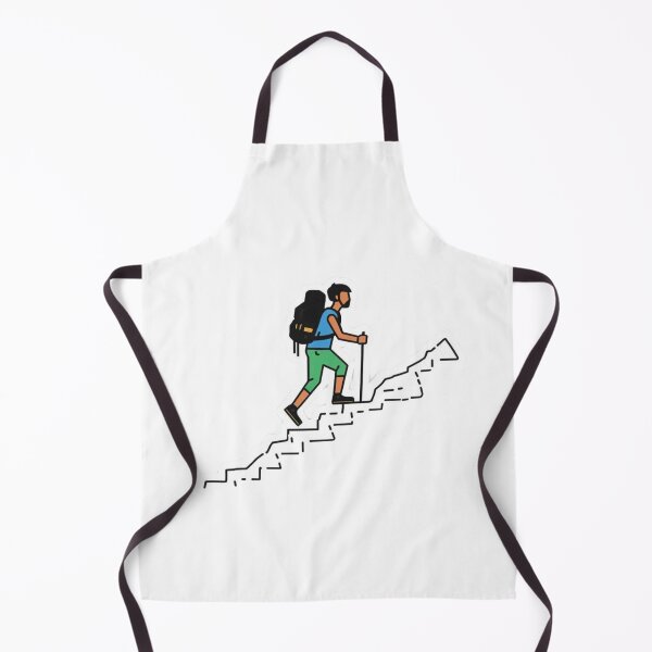 Item preview, Minimalist Hiking Sticker – Solo Backpacker Climbing Mountain Trail designed and sold by Activity01.