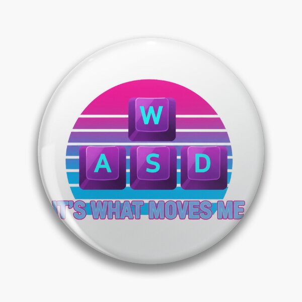 Item preview, Retro Gamer Sunset WASD - It's What Moves Me designed and sold by Merchifyme2000.