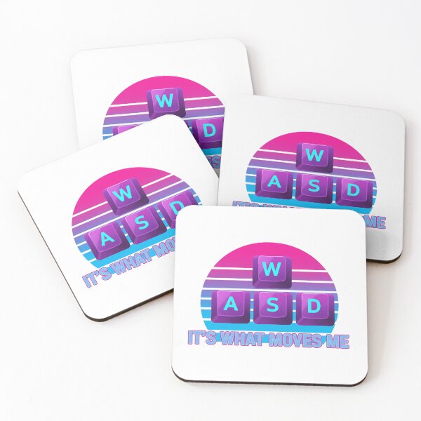 Item preview, Retro Gamer Sunset WASD - It's What Moves Me designed and sold by Merchifyme2000.