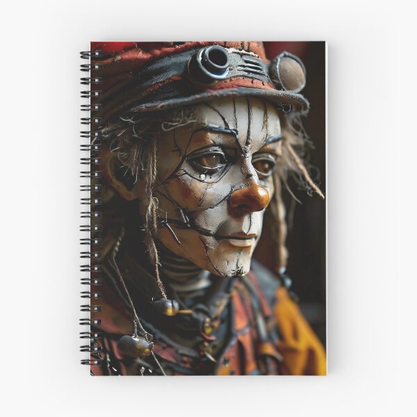 Artikelvorschau, Düsterer Steampunk-Clown im Nahaufnahme-Porträt entworfen und verkauft von Mianku | Für das Leben.