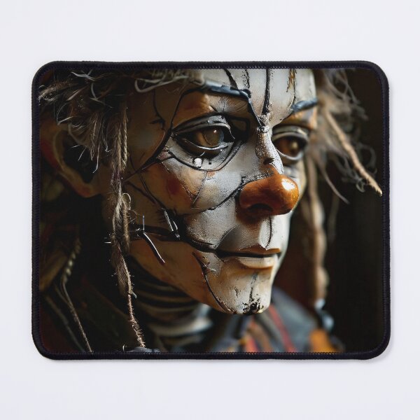 Item preview, Dark steampunk clown in close-up portrait designed and sold by Mianku | Für das Leben.