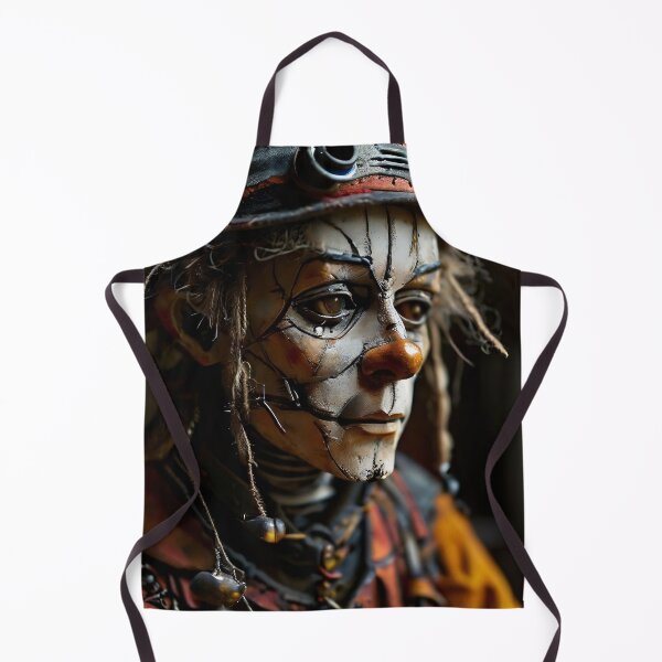 Item preview, Dark steampunk clown in close-up portrait designed and sold by Mianku | Für das Leben.