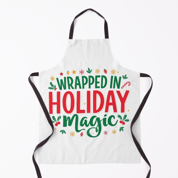 Item preview, Wrapped in Holiday Magic – Festive Christmas Typography Design designed and sold by Graphic Therapist.