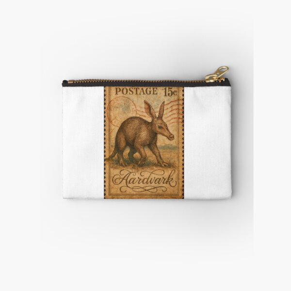 Item preview, Philatelic Wild: Aardvark Elegance in Vintage Stamp Form designed and sold by ForeverPrintsOK.