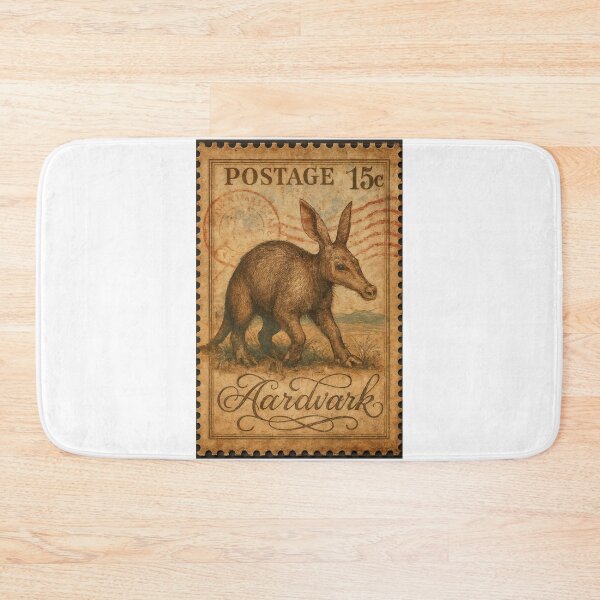 Item preview, Philatelic Wild: Aardvark Elegance in Vintage Stamp Form designed and sold by ForeverPrintsOK.