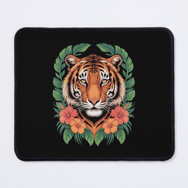 Item preview, Tiger Face Flowers Animal Big Cat Cool Bengal Tiger Lover Men Women Kids designed and sold by PowAcademy.