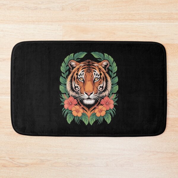 Item preview, Tiger Face Flowers Animal Big Cat Cool Bengal Tiger Lover Men Women Kids designed and sold by PowAcademy.
