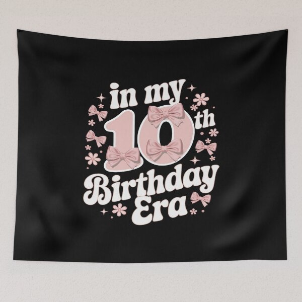 Item preview, Kids In My 10th Birthday Era Girl 10 Year Old Coquette Bow  designed and sold by CombatTask.