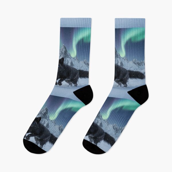 Item preview, Black fox in the snow  designed and sold by HuntsmithMerch.