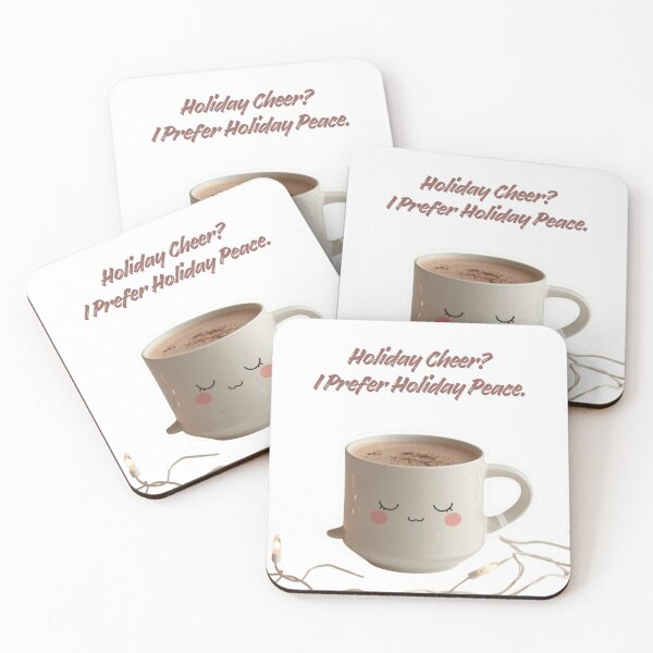 Item preview, Holiday Cheer? I Prefer Holiday Peace – Cozy Introvert Humor, Kawaii Holiday designed and sold by PIXelayDesigns.