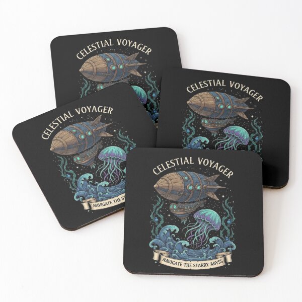 Item preview, Celestial Voyager – Steampunk Ocean Fantasy Exploration Art designed and sold by Dogandesighn.