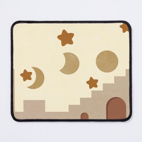 Item preview, Abstract Celestial Scene with Moon Stars and Geometric Shapes Art designed and sold by NiceDigital.
