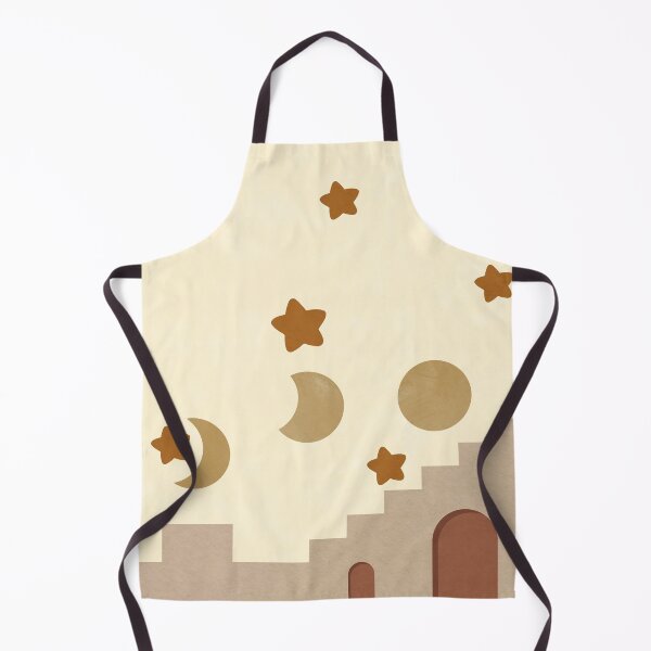 Item preview, Abstract Celestial Scene with Moon Stars and Geometric Shapes Art designed and sold by NiceDigital.