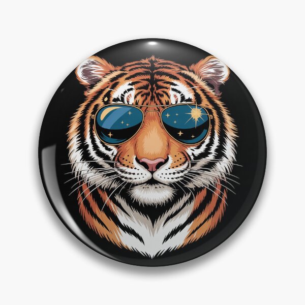 Item preview, Tiger Face with Sunglasses Animal Big Cat Cool Bengal Tiger  designed and sold by PowAcademy.