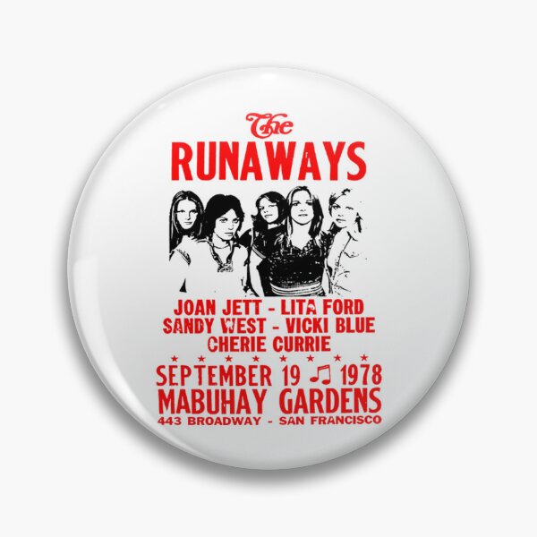 Item preview, Vintage The Runaways Joan Jett Lita Ford Sandy West Vicki Blue Cherrie Currie September 19 1978 Mabuhay Gardens 443 Broadway San Francisco designed and sold by johnpasley21.