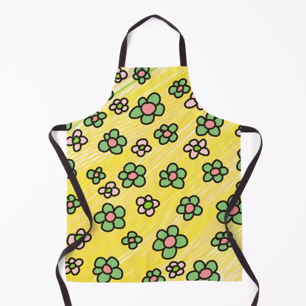 Item preview, Naive Flowers on Yellow Background for Kids - Human-made designed and sold by SawaOne.