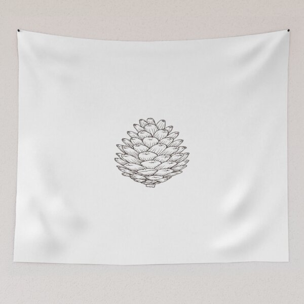Item preview, Minimalist Pinecone Line Art Illustration designed and sold by mari0n980.