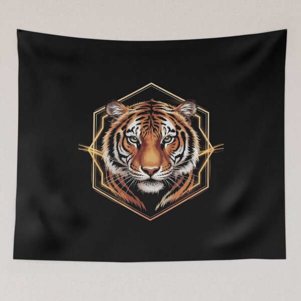Item preview, Tiger Fantasy Art Animal Love Geometric  Tiger  designed and sold by MathisBellanger.