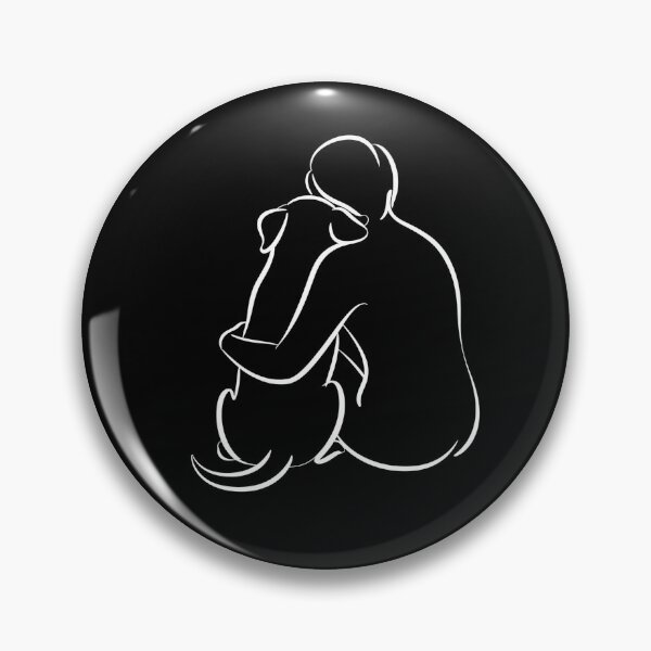 Item preview, pet memorial - pet loss - dog memorial - in loving memory - shelter volunteer - dog line art - forever loved - senior dog - special needs dog - one line drawing - minimal line art designed and sold by JansenGS.