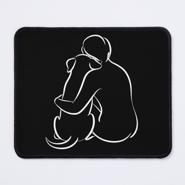 Item preview, pet memorial - pet loss - dog memorial - in loving memory - shelter volunteer - dog line art - forever loved - senior dog - special needs dog - one line drawing - minimal line art designed and sold by JansenGS.