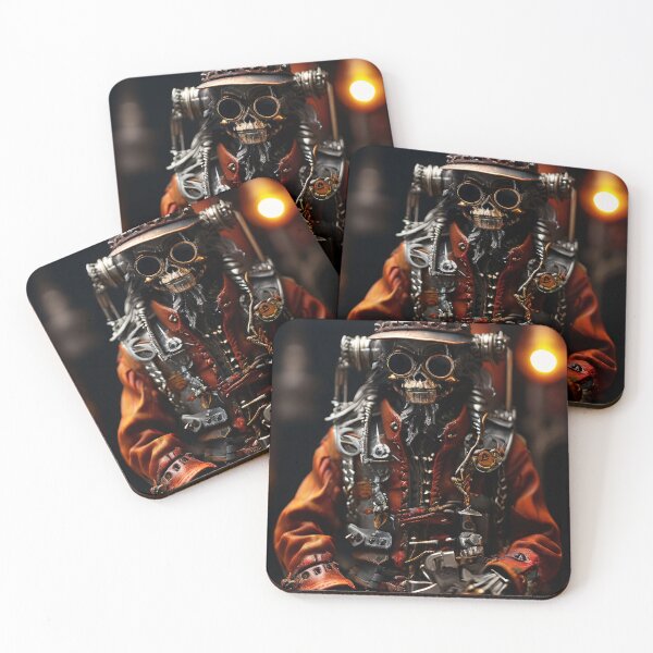Item preview, Steampunk skeleton figure in detailed portrait designed and sold by Mianku | Für das Leben.