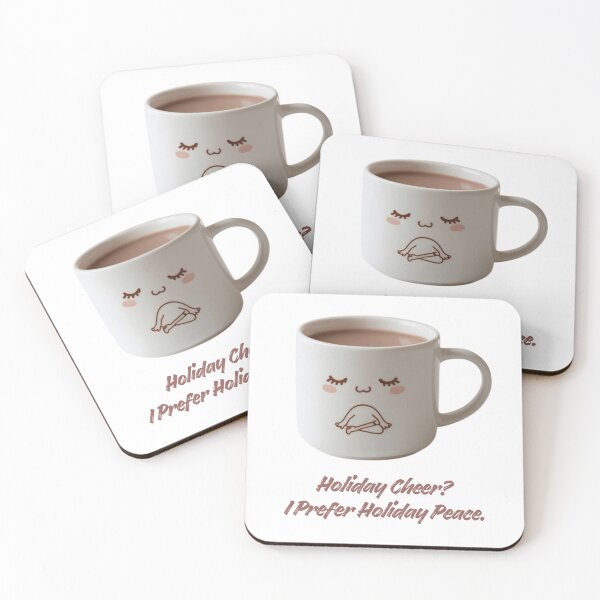 Item preview, Holiday Cheer? I Prefer Holiday Peace 2 – Cozy Introvert Humor, Kawaii Holiday designed and sold by PIXelayDesigns.