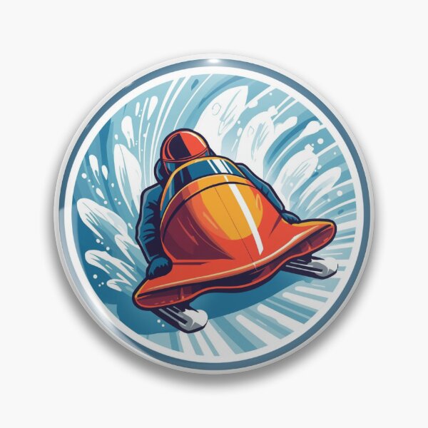 Item preview, Winter Sports Games Arena Bobsleigh Competition Sticker designed and sold by colorleafz.