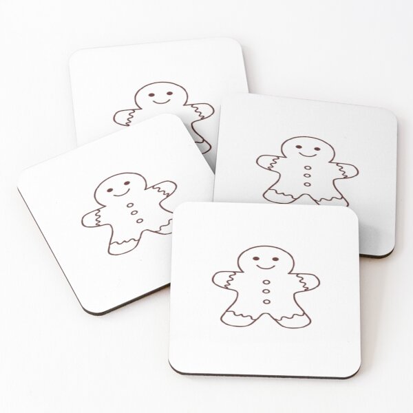 Item preview, Minimalist Gingerbread Cookie Line Art designed and sold by mari0n980.