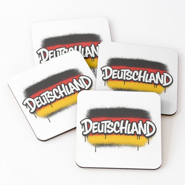 Item preview, German flag with lettering in graffiti style designed and sold by CraftedArtworks.