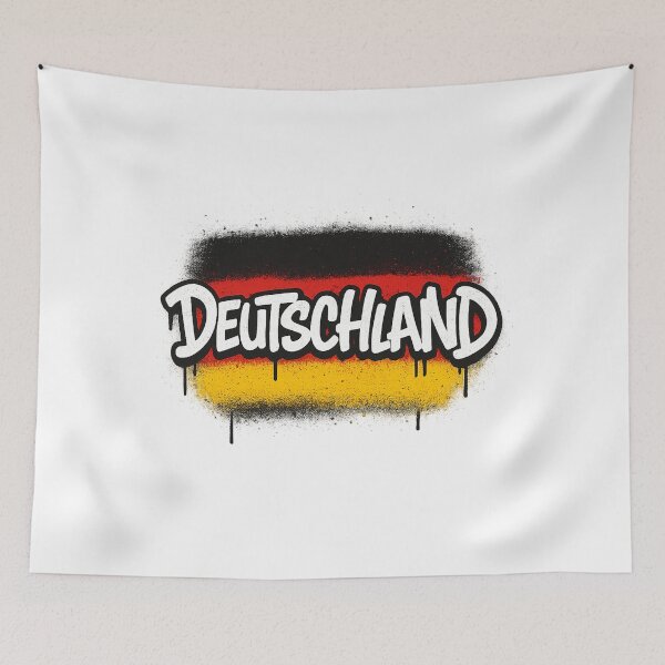 Item preview, German flag with lettering in graffiti style designed and sold by CraftedArtworks.