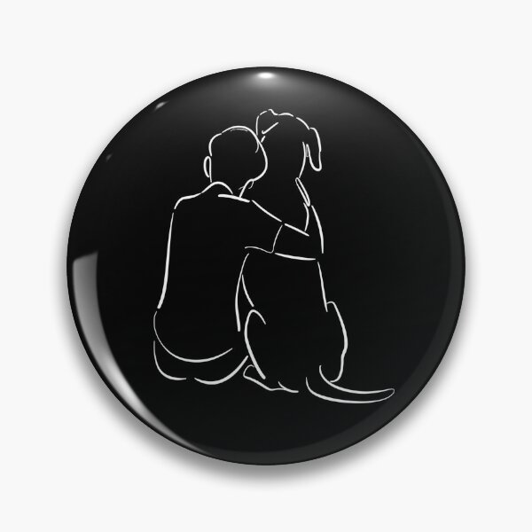 Item preview, pet memorial - pet loss - dog memorial - in loving memory - shelter volunteer - dog line art - forever loved - senior dog - special needs dog - one line drawing - minimal line art designed and sold by JansenGS.