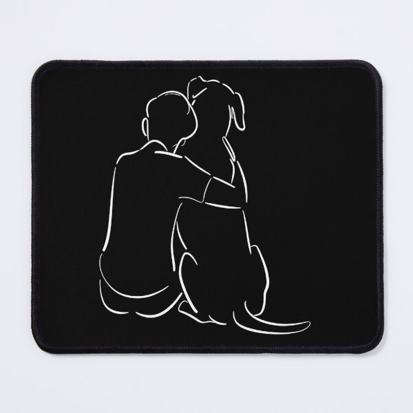 Item preview, pet memorial - pet loss - dog memorial - in loving memory - shelter volunteer - dog line art - forever loved - senior dog - special needs dog - one line drawing - minimal line art designed and sold by JansenGS.