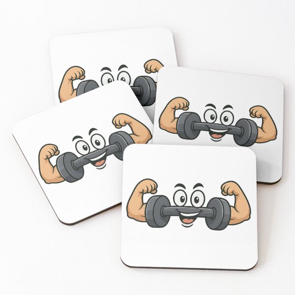 Item preview, dumbbell with biceps and face from the gym designed and sold by CraftedArtworks.