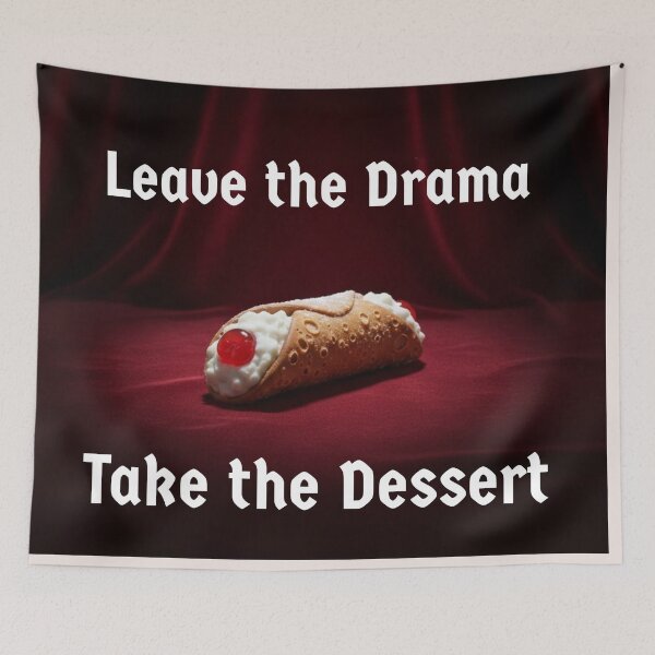 Item preview, Cannoli Code | Leave the Drama, Take the Dessert | Funny Italian Food Pun  designed and sold by Searching ideas.