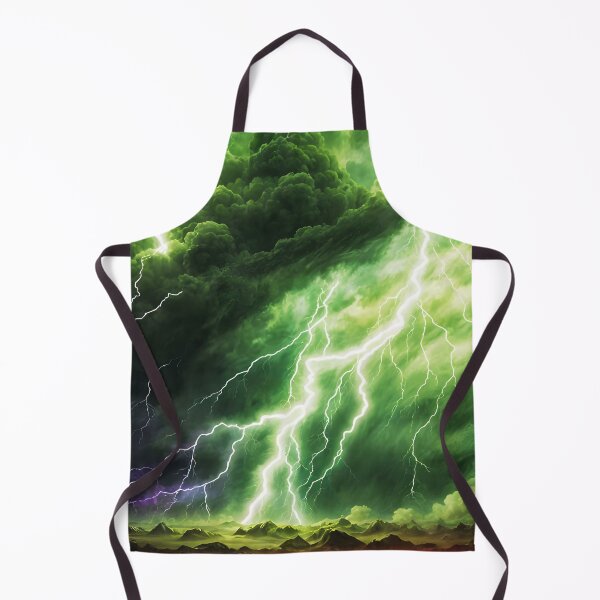 Item preview, Green Lightning Bolt in Thunderstorm, Ai Generated Art  designed and sold by ACC .