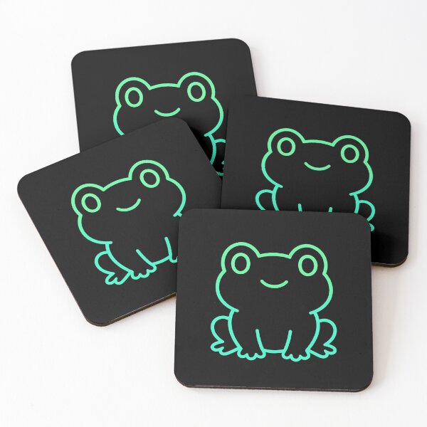 Item preview, Cute Neon Frog – Kawaii Glow Buddy designed and sold by salehstore7.