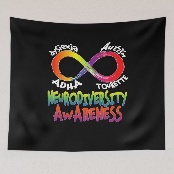 Item preview, Neurodiversity Awareness Infinity Symbol Rainbow Design designed and sold by Nocturnal-Vines.