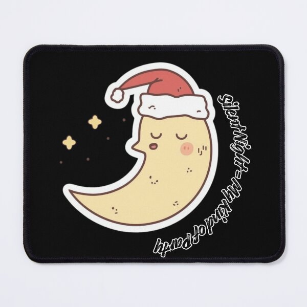 Item preview, Silent Night = My Kind of Party – Cozy Introvert Humor, Crescent Moon Holiday designed and sold by PIXelayDesigns.