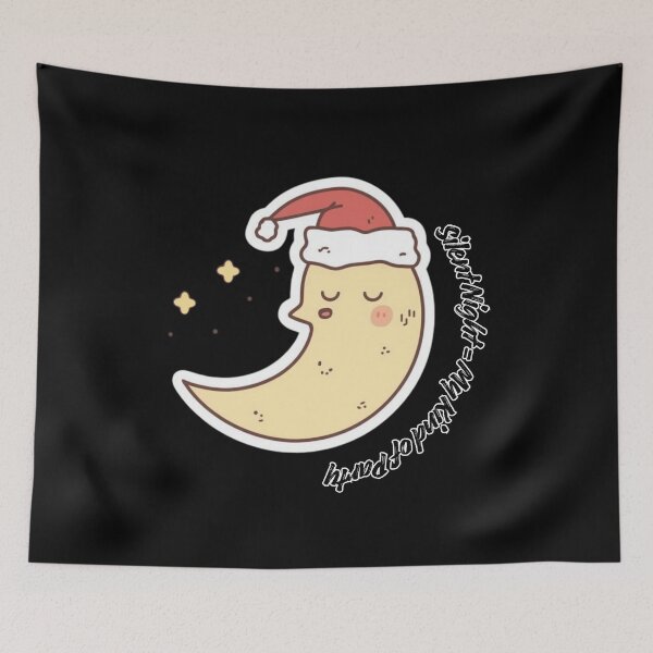 Item preview, Silent Night = My Kind of Party – Cozy Introvert Humor, Crescent Moon Holiday designed and sold by PIXelayDesigns.