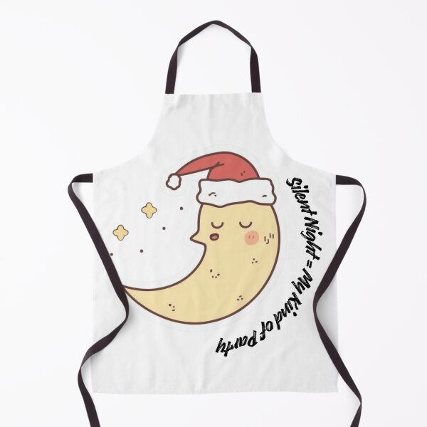 Item preview, Silent Night = My Kind of Party – Cozy Introvert Humor, Crescent Moon Holiday designed and sold by PIXelayDesigns.