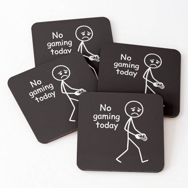 Item preview, No Gaming Today Sad Stick Figure designed and sold by ImeldaSparks.